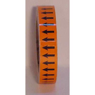 DIRECTIONAL ARROWS - DIRECTIONAL FLOW ARROW TAPE - DIRECTIONAL ARROWS - DIRECTIONAL FLOW ARROW TAPE, 1”x18Y, Adhesive Vinyl