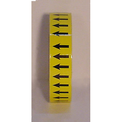 DIRECTIONAL ARROWS - DIRECTIONAL FLOW ARROW TAPE - DIRECTIONAL ARROWS - DIRECTIONAL FLOW ARROW TAPE, 1”x18Y, Adhesive Vinyl