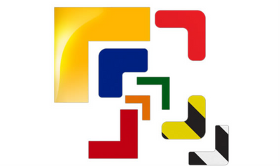 DuraStripe Xtreme 4" 45° Angle Corners White - DSX-C4-45Angle-W-KIT