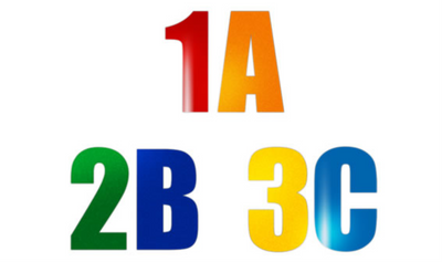 6" DuraStripe Supreme Numbers Yellow - DSV-N-6-Y-KIT