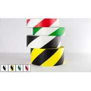 LeanStripe Aisle Striping - Hazard Red/White 4" x 100' - LS4100R/W