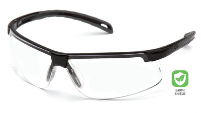 Pyramex Ever-Lite Black Frame w/Clear H2Max Anti-Fog Lens Ce Biocircular Based Safety Eyewear