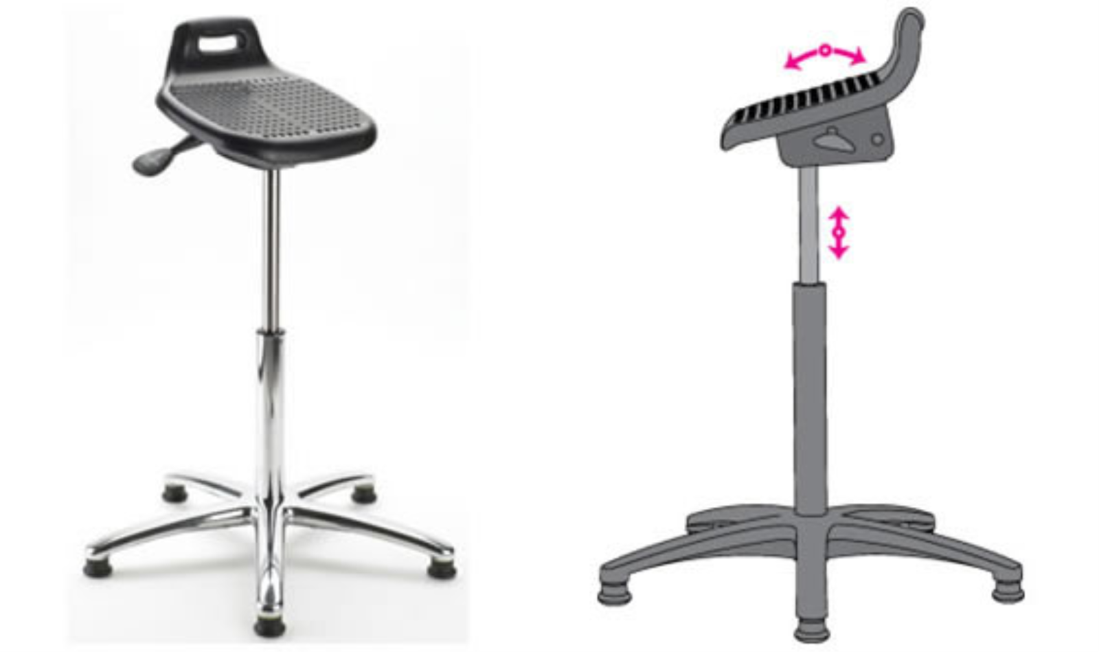 ERGOPERFECT Relief Sit/Stand CHAIR - EP-600-S