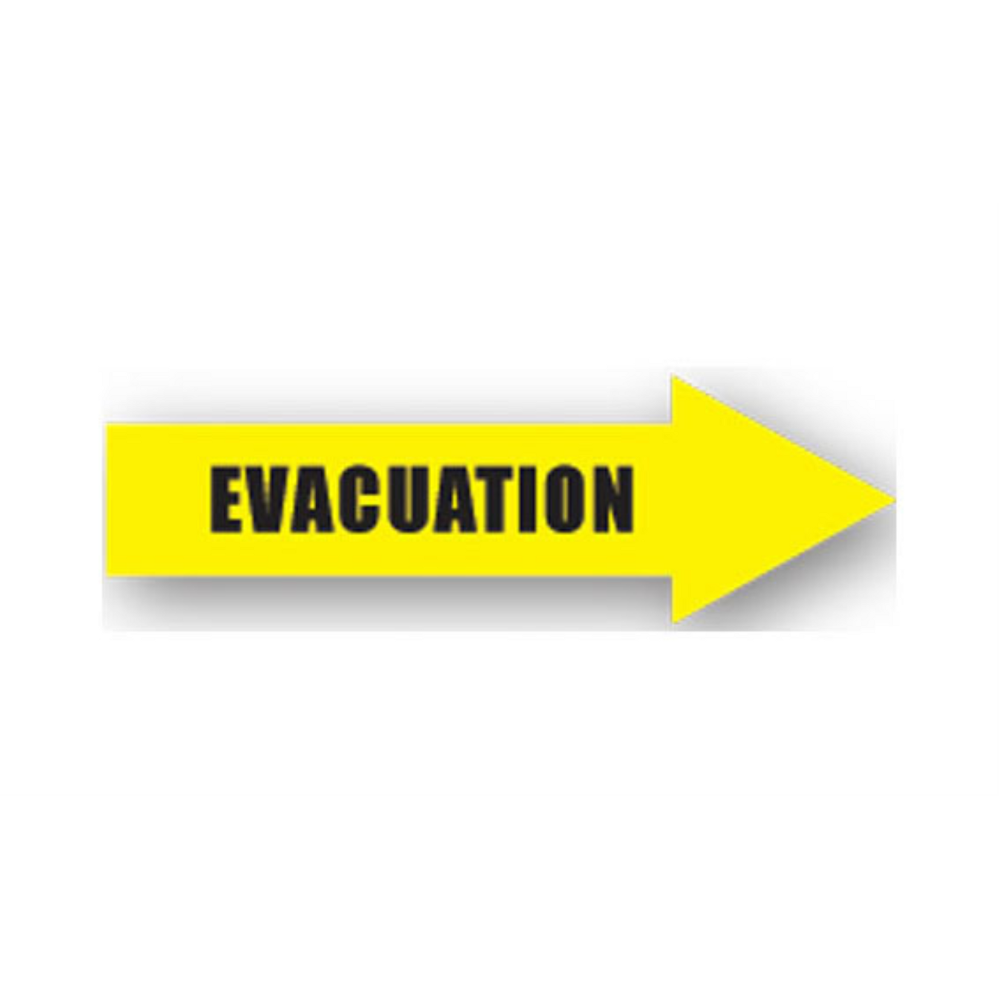 34" x 12" ARROW SIGNS - Arrow Sign - Evacuation - LS-SIGN 408 #0449RIGHT -UEN