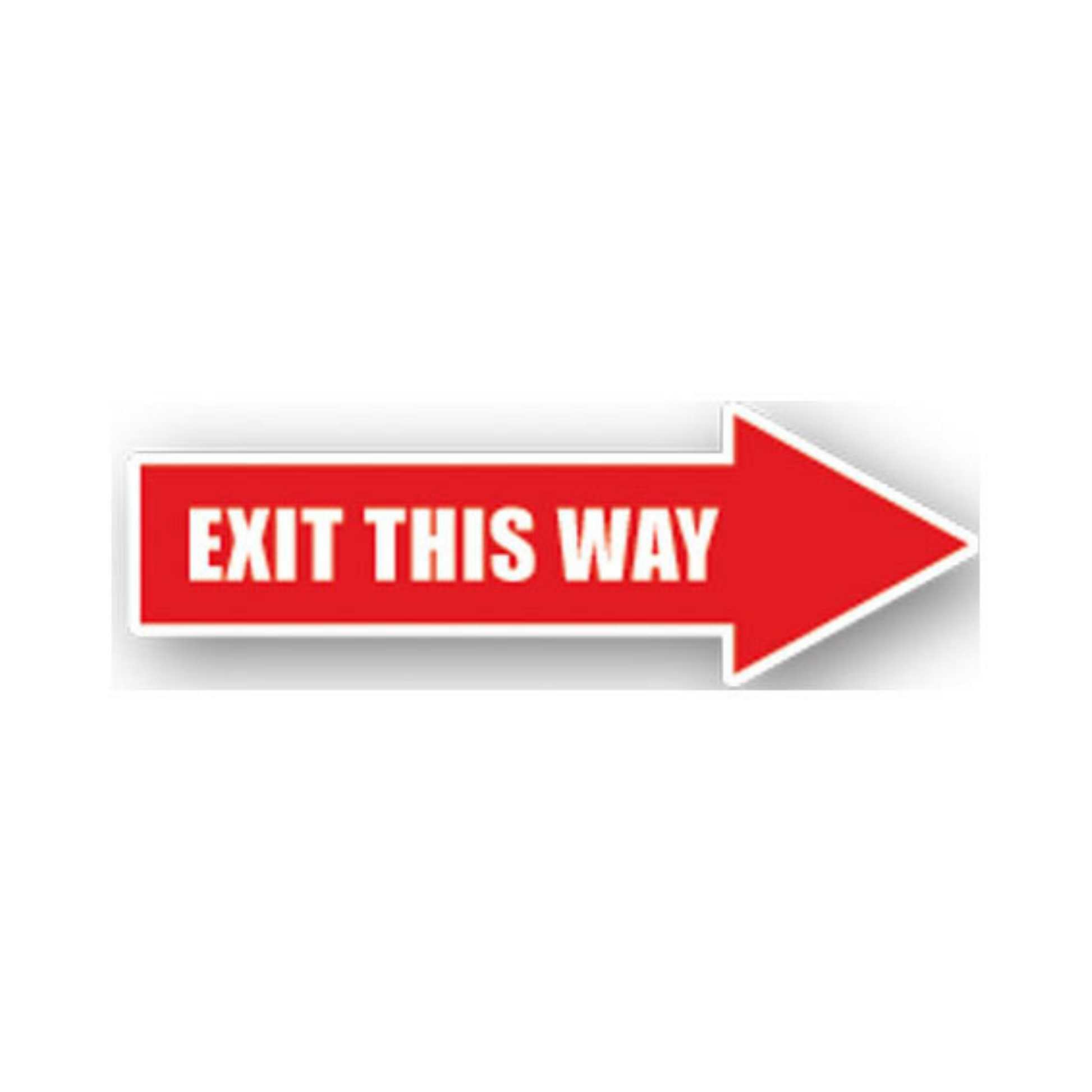 24" x 8" ARROW SIGNS - Arrow Sign - Exit This Way - DSV-SIGN 192 #0445RIGHT -UEN