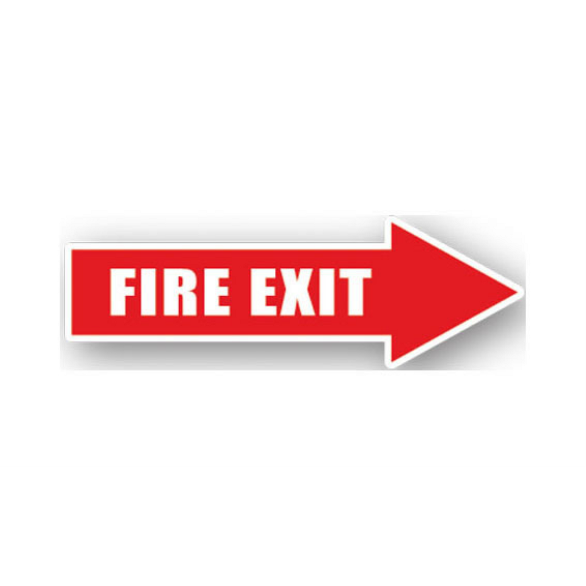 24" x 8" ARROW SIGNS -  Arrow Sign - Fire Exit - LS-SIGN 192 #0451RIGHT -UEN
