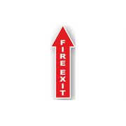 24" x 8" ARROW SIGNS -  Arrow Sign - Fire Exit - LS-SIGN 192 #0451UP -UEN