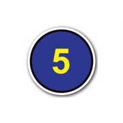 16" CIRCLE SIGNS -  Circle Sign - 5 - LS-SIGN 256 #1724 -UEN
