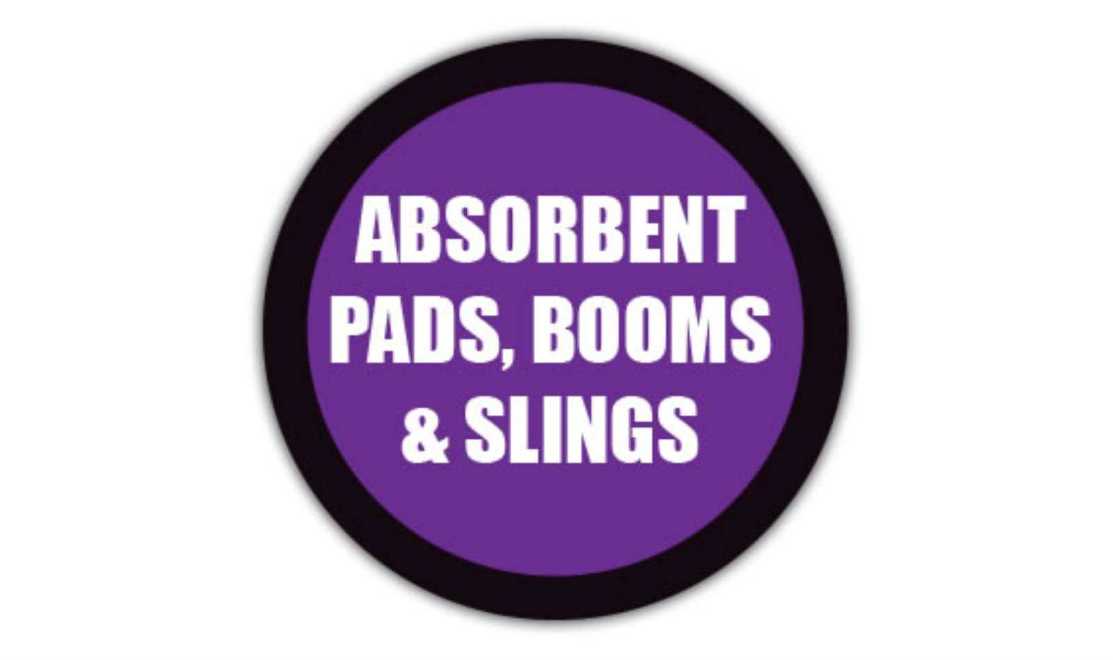 24" CIRCLE SIGNS -  Circle Sign - Absorbent Pads, Booms & Slings - DSV-SIGN 576 #1504 -UEN