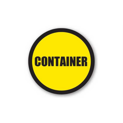 24" CIRCLE SIGNS - Circle Sign - Container - DSV-SIGN 576 #1846 -UEN