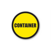 30" CIRCLE SIGNS -  Circle Sign - Container - LS-SIGN 900 #1847 -UEN