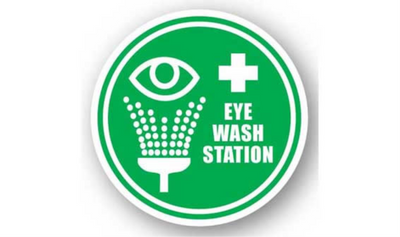 20" CIRCLE SIGNS - Circle Sign - Eye Wash Station - DSV-SIGN 400 #0249 -UEN