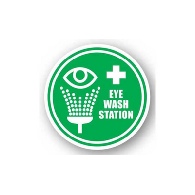 20" CIRCLE SIGNS - Circle Sign - Eye Wash Station - LS-SIGN 400 #0249 -UEN