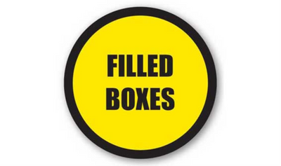 32" CIRCLE SIGNS - Circle Sign - Filled Boxes - DSV-SIGN 1024 #1854 -UEN