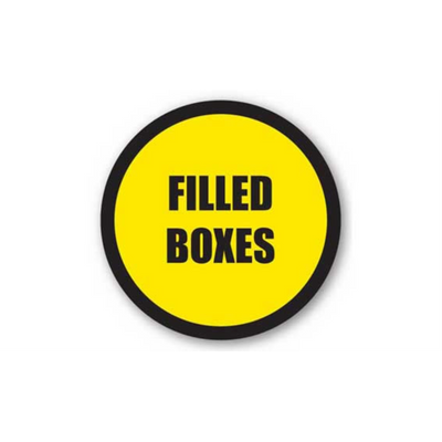 24" CIRCLE SIGNS -  Circle Sign - Filled Boxes - DSV-SIGN 576 #1852 -UEN