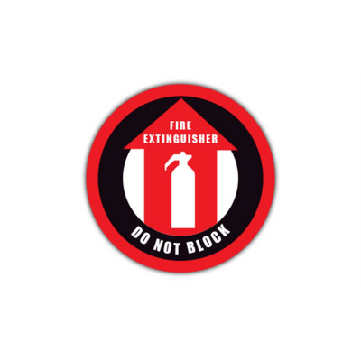 24" CIRCLE SIGNS - Circle Sign - Fire Extinguisher Do Not Block - LS-SIGN 576 #0232 -UEN