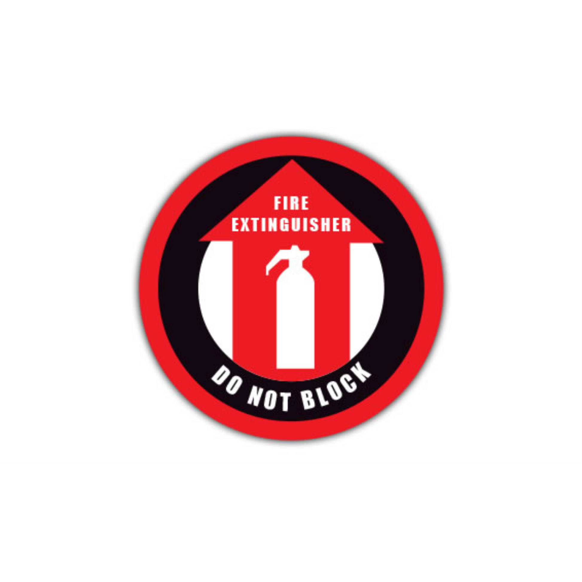 32" CIRCLE SIGNS -  Circle Sign - Fire Extinguisher Do Not Block - LS-SIGN 1024 #0234 -UEN