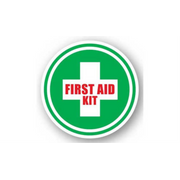 12" CIRCLE SIGNS -  Circle Sign - First Aid Kit - DSV-SIGN 144 #0253 -UEN