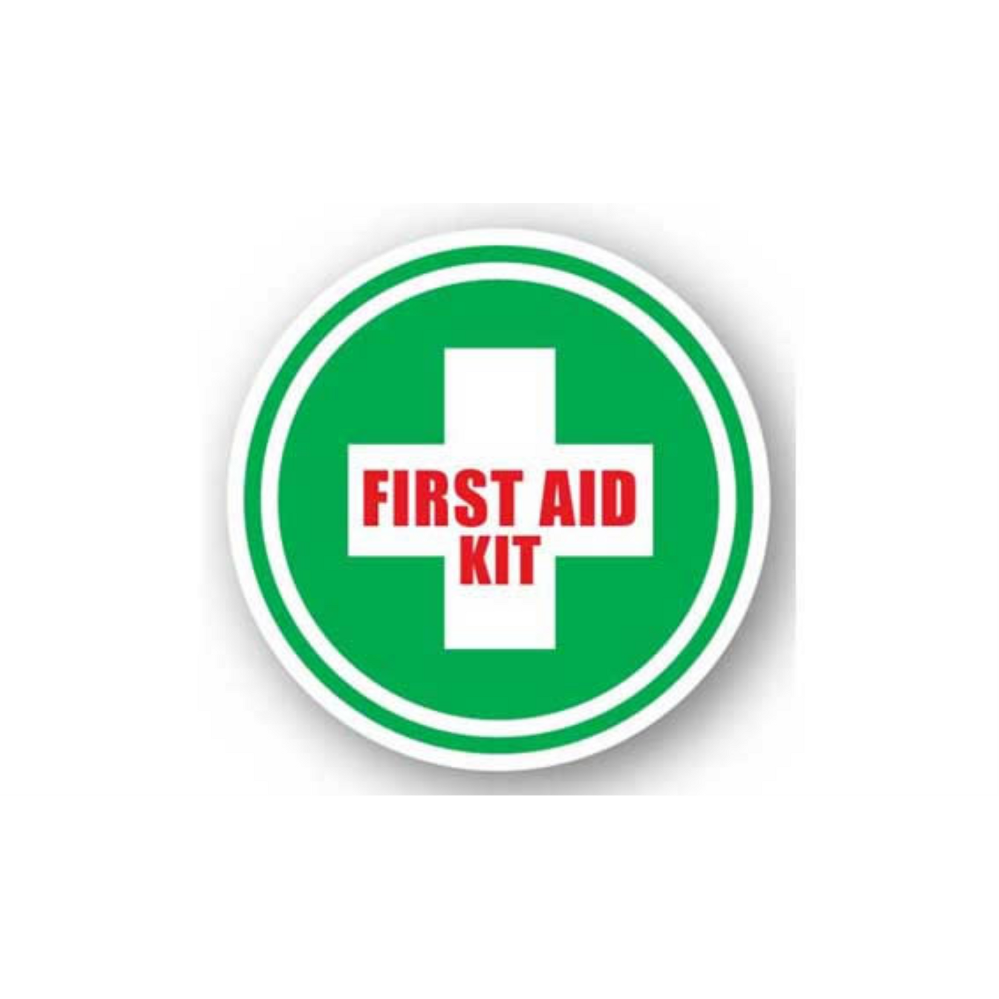 12" CIRCLE SIGNS -  Circle Sign - First Aid Kit - LS-SIGN 144 #0253 -UEN