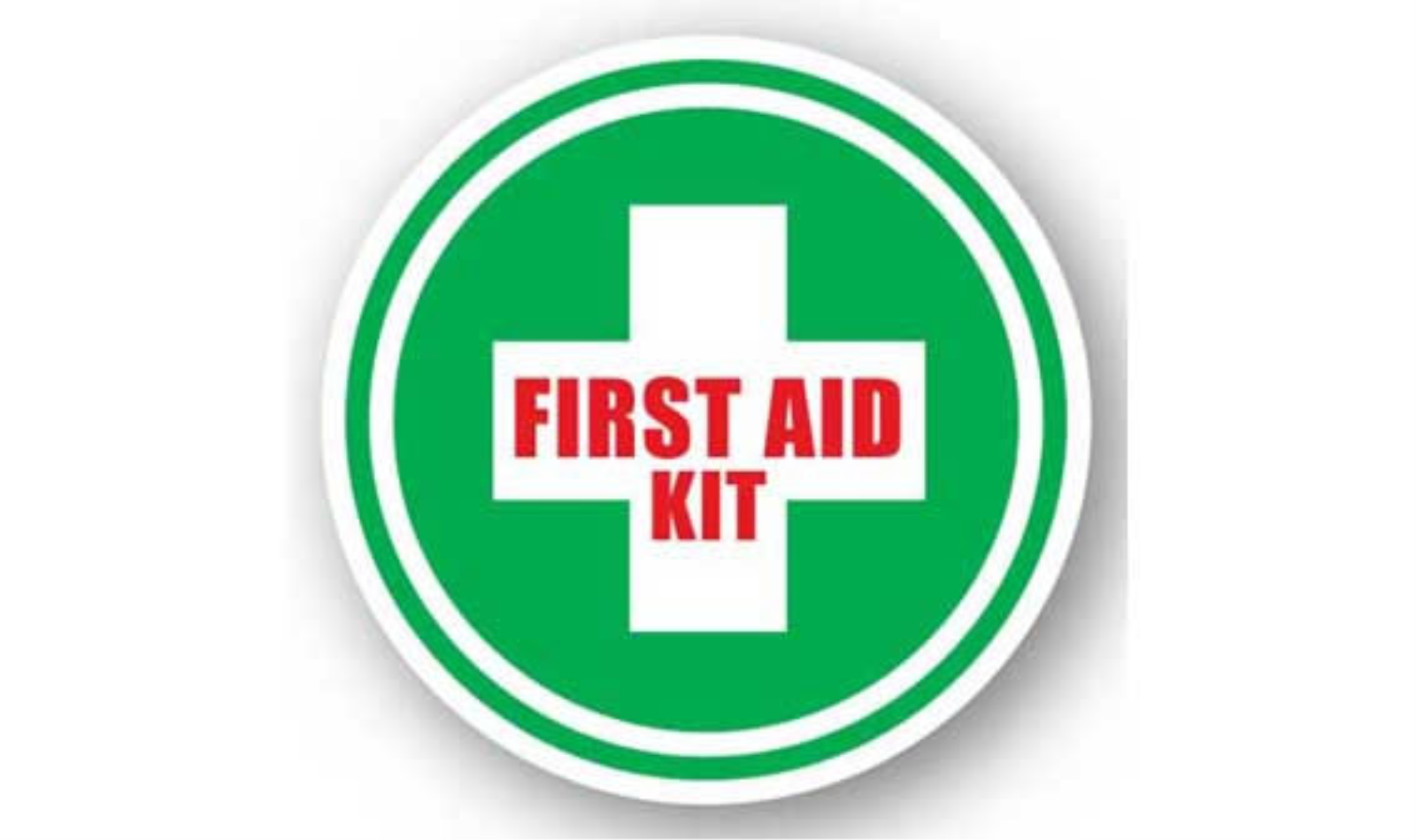 12" CIRCLE SIGNS -  Circle Sign - First Aid Kit - LS-SIGN 144 #0253 -UEN