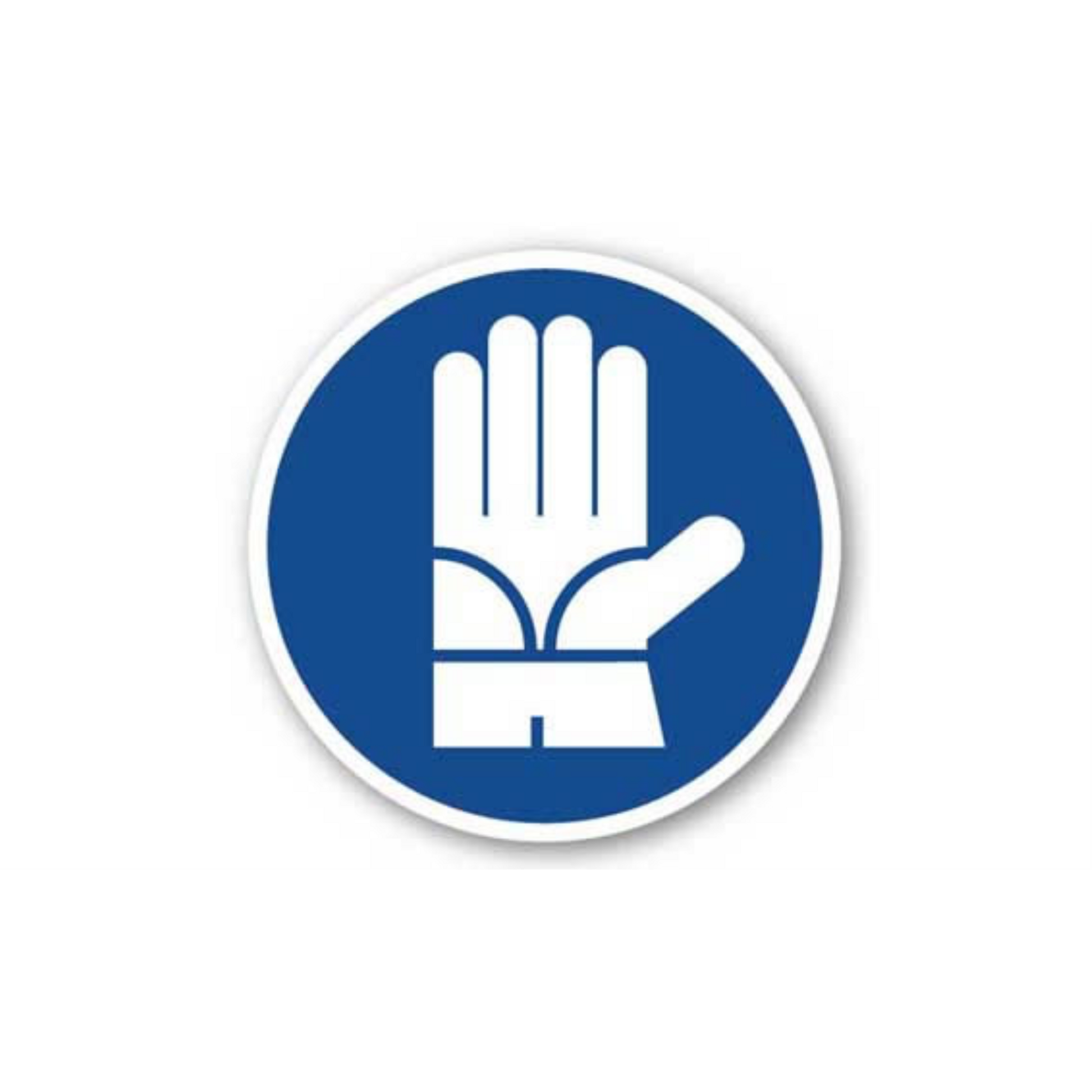 12" CIRCLE SIGNS - Circle Sign - Safety Gloves Required - LS-SIGN 144 #1759 -UEN