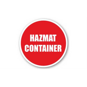 24" CIRCLE SIGNS -  Circle Sign - Hazmat Container - DSV-SIGN 576 #1858 -UEN