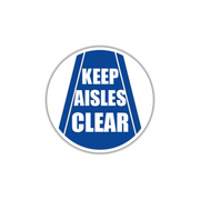 30" CIRCLE SIGNS -  Circle Sign - Keep Aisles Clear - LS-SIGN 900 #1673 -UEN