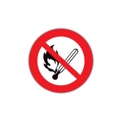 32" CIRCLE SIGNS - Circle Sign - No Open Flame - DSV-SIGN 1024 #1770 -UEN