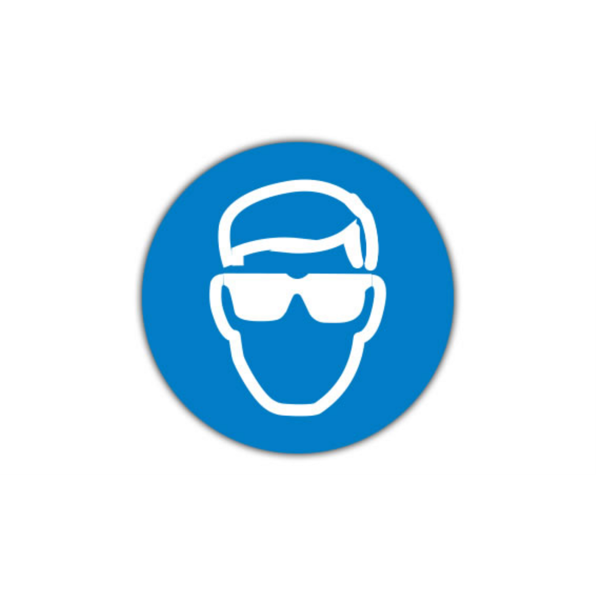 20" CIRCLE SIGNS -  Circle Sign - Eye Protection Required - LS-SIGN 400 #0501 -UEN