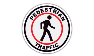 32" CIRCLE SIGNS - Circle Sign - Pedestrian Traffic - DSV-SIGN 1024 #0222 -UEN