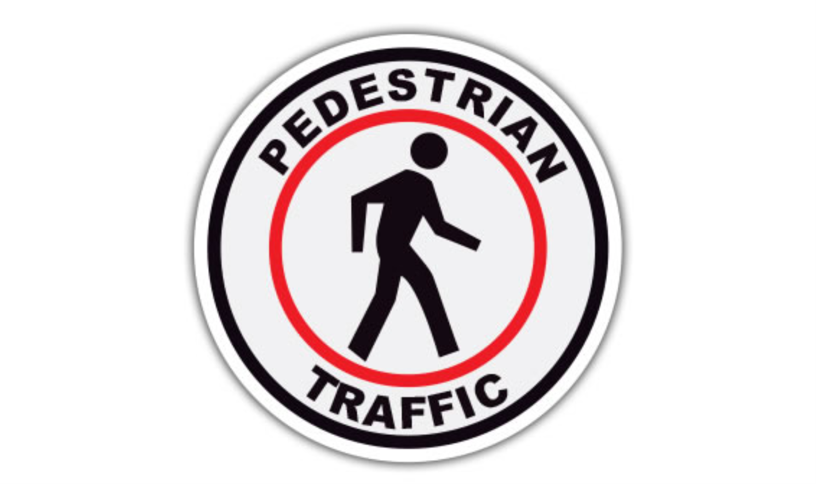 30" CIRCLE SIGNS -  Circle Sign - Pedestrian Traffic - LS-SIGN 900 #0221 -UEN