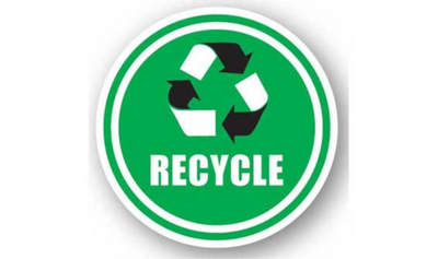 12" CIRCLE SIGNS - Circle Sign - Recycle - DSV-SIGN 144 #0259 -UEN