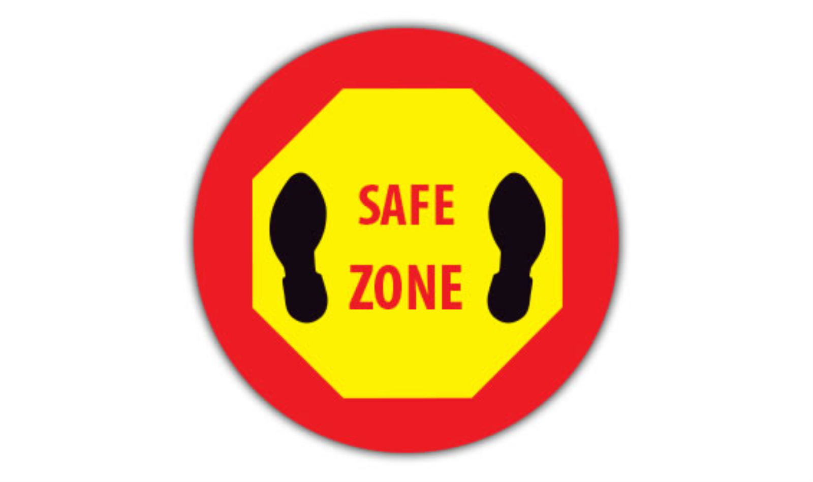 17" CIRCLE SIGNS -  Circle Sign - Safe Zone - LS-SIGN 289 #6084 -UEN