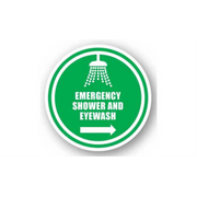 20" CIRCLE SIGNS -  Circle Sign - Emergency Shower And Eyewash - LS-SIGN 400 #0243 -UEN
