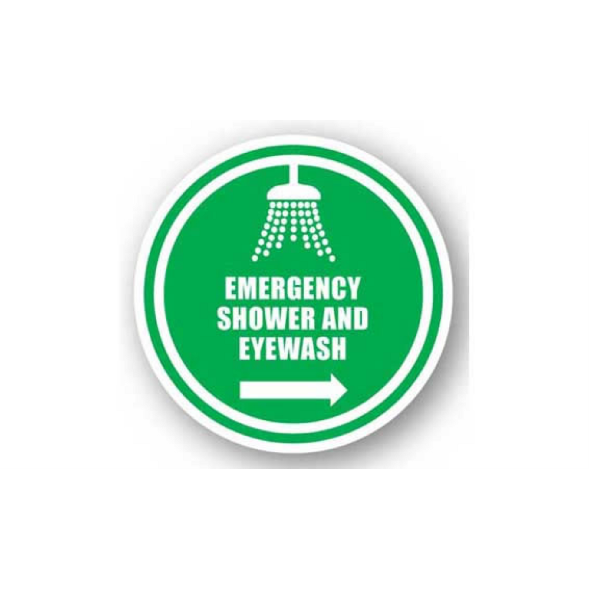 20" CIRCLE SIGNS -  Circle Sign - Emergency Shower And Eyewash - LS-SIGN 400 #0243 -UEN