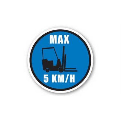 30" CIRCLE SIGNS - Circle Sign - Max 5 KM/H - DSV-SIGN 900 #1715 -UEN
