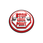 20" CIRCLE SIGNS -  Circle Sign - Stop Look Point - DSV-SIGN 400 #1815 -UEN
