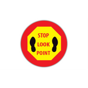 32" CIRCLE SIGNS -  Circle Sign - Stop Look Point - LS-SIGN 1024 #1782 -UEN
