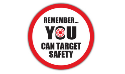 24" CIRCLE SIGNS - Circle Sign - Remember... YOU Can Target Safety - DSV-SIGN 576 #0555 -UEN