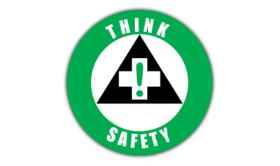 20" CIRCLE SIGNS - Circle Sign - Think Safety - DSV-SIGN 400 #0540 -UEN