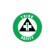 30" CIRCLE SIGNS -  Circle Sign - Think Safety - LS-SIGN 900 #0542 -UEN