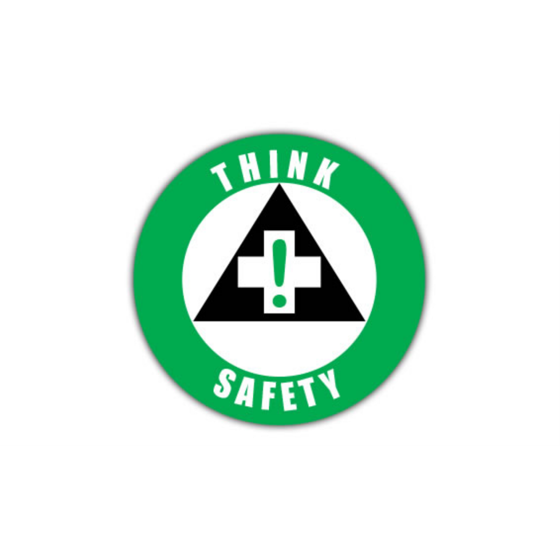 30" CIRCLE SIGNS -  Circle Sign - Think Safety - LS-SIGN 900 #0542 -UEN