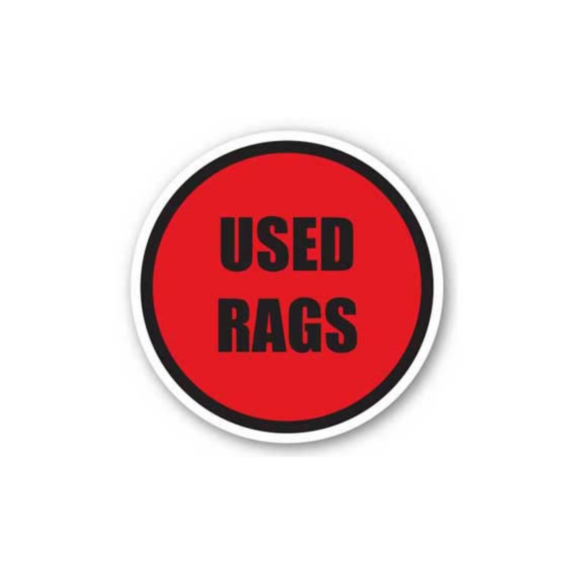 20" CIRCLE SIGNS -  Circle Sign - Used Rags - DSV-SIGN 400 #1629 -UEN