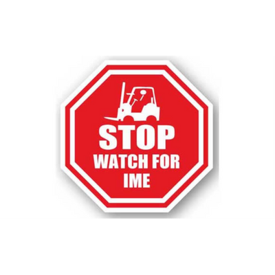 32" OCTAGON SIGNS -  Octagon Sign - Stop Watch for IME - DSV-SIGN 1024 #0996 -UEN