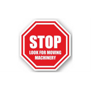32" OCTAGON SIGNS -  Octagon Sign - Stop Look for Moving Machinery - DSV-SIGN 1024 #1032 -UEN