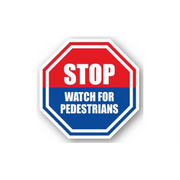 17" OCTAGON SIGNS -  Octagon Sign - Stop Watch for Mobile Equipment - DSV-SIGN 289 #4035 -UEN