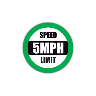 17" CIRCLE SIGNS -  Circle Sign - Speed Limit 5 MPH - LS-SIGN 289 #6026 -UEN