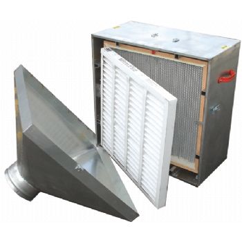 Air Systems Inline HEPA Prefilter Holder Holds HEPA 24" x 24" x 2" Prefilter FH24-8-14