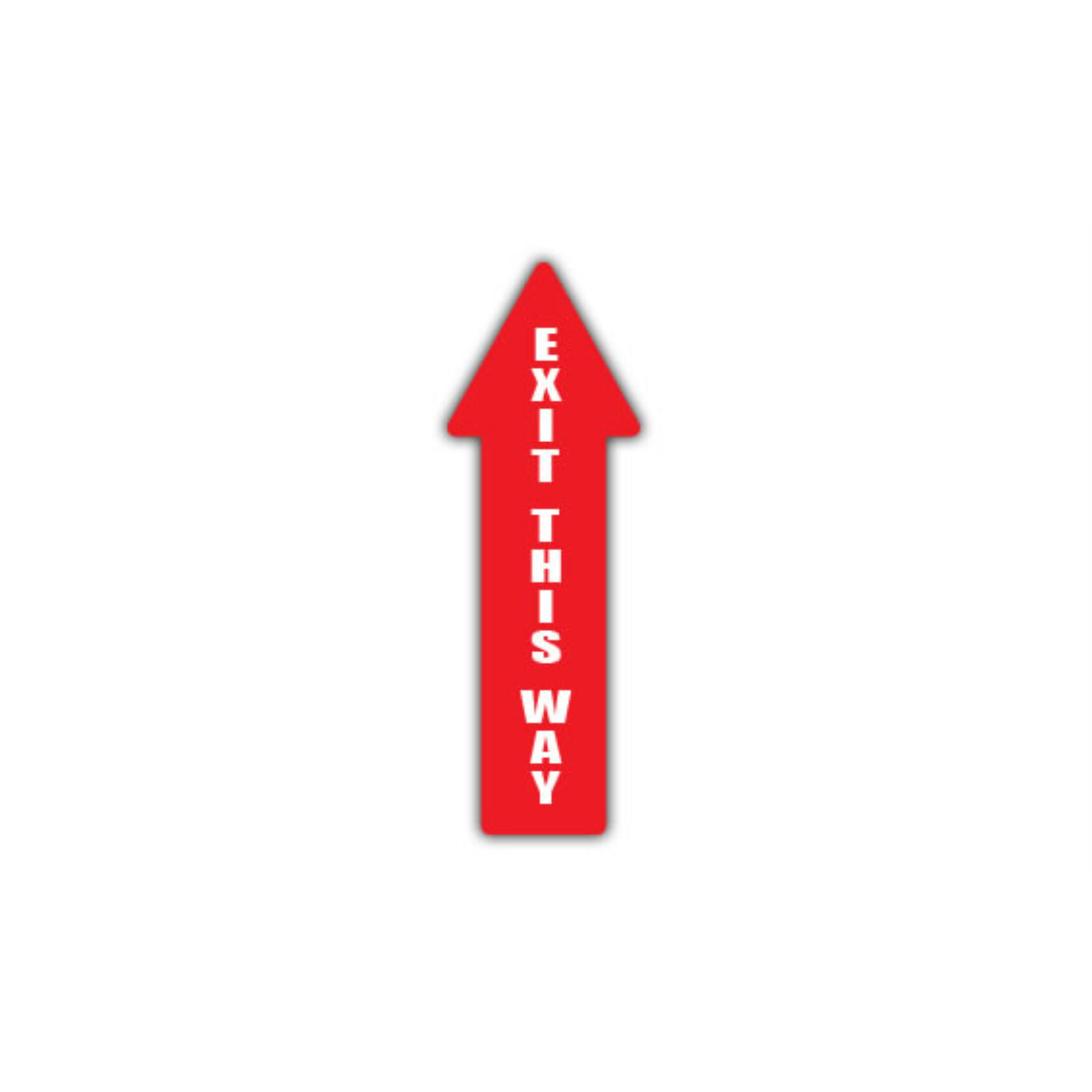 34" x 12" ARROW SIGNS -  Arrow Sign - Exit This Way - DSV-SIGN 408 #0446UP -UEN