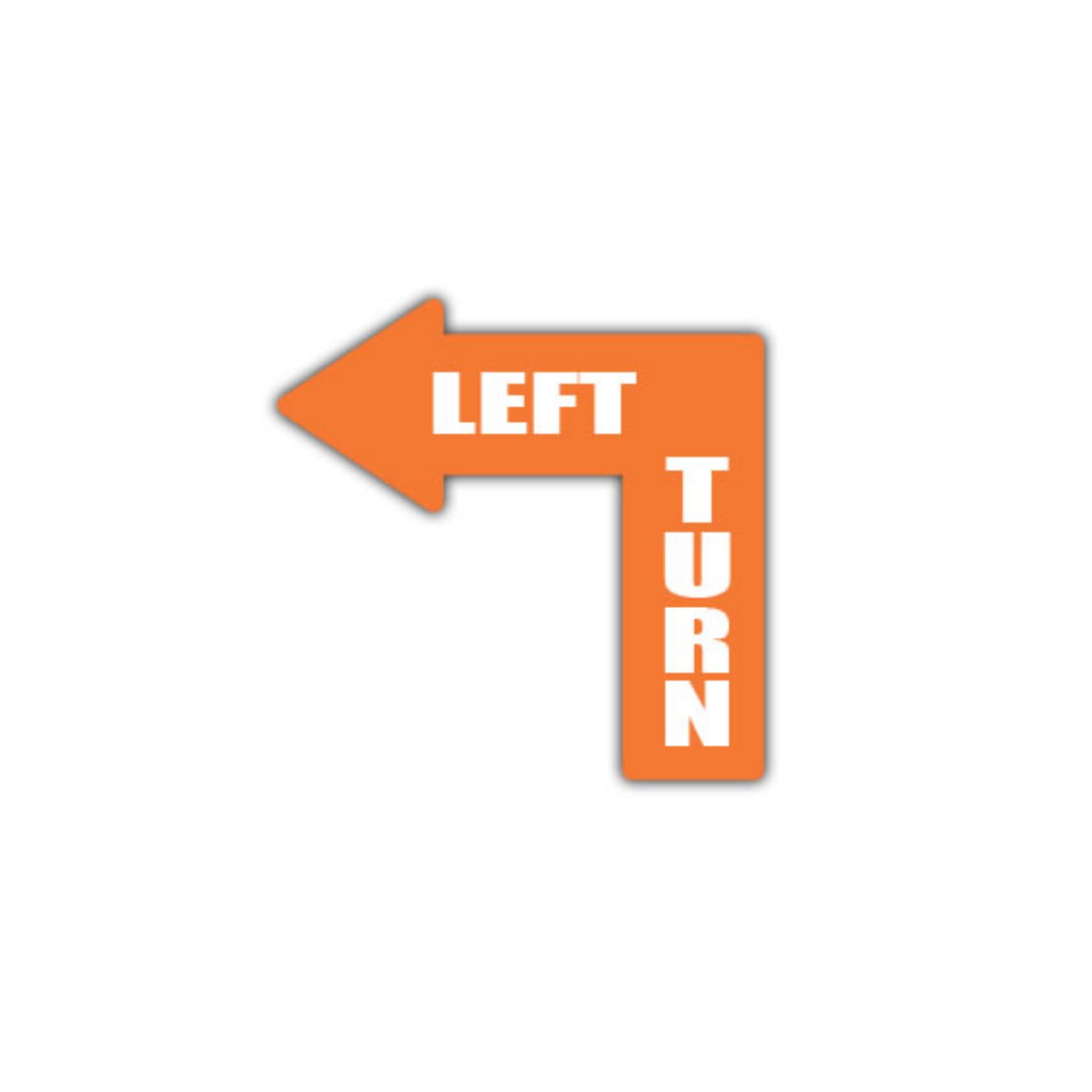 34" x 34" ARROW SIGNS - Arrow Sign - Left Turn - LS-SIGN 884 #0468 -UEN
